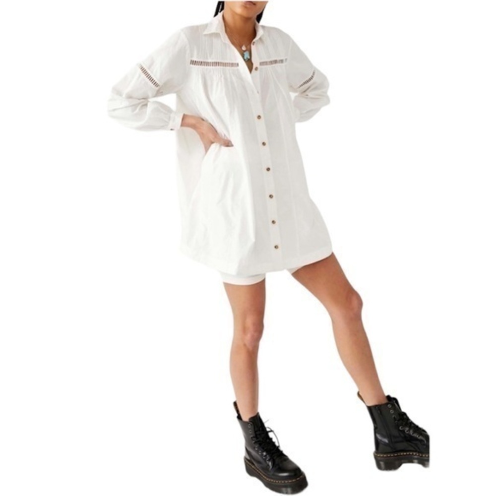 Free People Ivory Kennedy Mini Dress